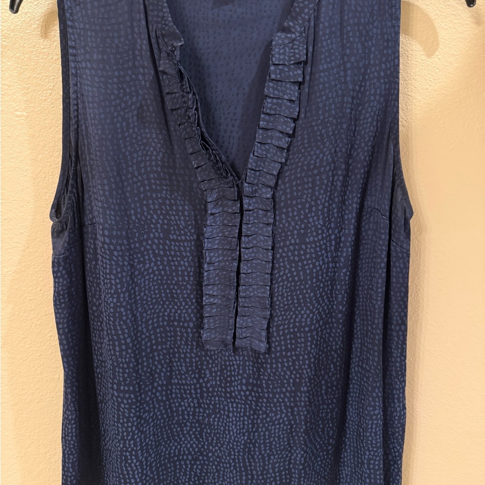 41 Hawthorn Midnight Blue Textured Blouse
